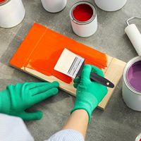 Pinceau industriel robuste de 3 pouces pour bricolage - Personnalisable OEM, poils en polyester de qualité supérieure résistants à la perte, manche en plastique lisse pour acrylique