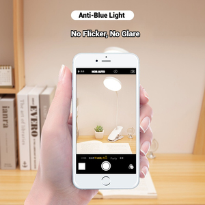 <span class=keywords><strong>Lampe</strong></span> de lecture de bureau à LED blanche USB à brancher Tuyau flexible à intensité variable tactile <span class=keywords><strong>Lampe</strong></span> à pince pour table d'étude - Product Image 6