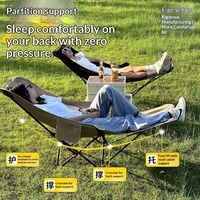 Chaise Lune Moderne Pliable et Légère Réglable – Portable pour le Camping avec Repose-Pieds Inclinable Quatre Positions Assis et Allongé pour les Pauses Déjeuner