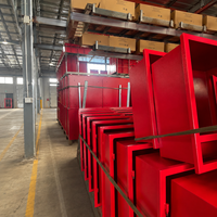 Armoires de sécurité ignifuges murales en acier au carbone durable à porte simple/double personnalisables et boîtes à enrouleurs de tuyaux d'incendie.