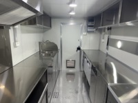 Camion de restauration rapide mobile personnalisé en fibre de verre, neuf, entièrement équipé pour café de rue, hamburgers, glaces, crêpes et frites