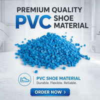 Granulés de PVC économiques pour la fabrication de chaussures en gros, composé de PVC souple pour l'industrie des pantoufles