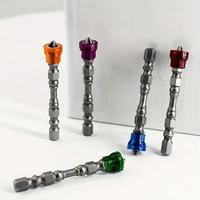 Embouts de tournevis magnétiques SIKE Colorful Depth Stop Ring, embouts hexagonaux de 1/4 pouce, antidérapants, à spirale, pour visseuse à chocs, acier S2, oxyde noir