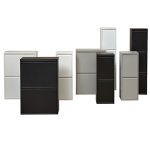 Armadietto Contenitore Rifiuti in Acciaio a 2 Cassetti <span class=keywords><strong>per</strong></span> Cucina con Sistema Scorrevole, Bidone in Ferro <span class=keywords><strong>per</strong></span> <span class=keywords><strong>la</strong></span> Raccolta dei Rifiuti - Vendita all'Ingrosso - Product Image 4