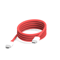Cable de Carga Rápida y Transferencia de Datos USB-C a USB-C PD de 1M, TPE Duradero, 60W 3A, para Teléfonos Móviles, Tabletas, Portátiles y Bancos de Energía, Venta al Por Mayor