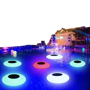 Çok renkli LED su geçirmez açık bahçe ışıkları ile yüzme havuzu ışıkları güneş yüzen ışık
