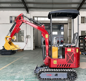 Miniescavatore cingolato in gomma da 1 tonnellata con benna da 0,025 m³ e potenza di 7600W, 1 anno di garanzia, nessun danno a prato e pavimentazione - Product Image 6