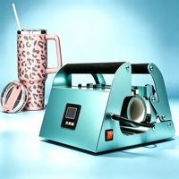 Machine d'impression par sublimation pour gobelets et verres à bière 20 Oz 30 Oz, avec moteur PLC, presse à chaud manuelle, 220V, automatique, nouvelle génération