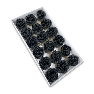 Vente en gros, offre spéciale, bouquet de fleurs artificielles décoratif pour la maison pour la Saint-Valentin, cadeau tête de fleur de savon rose <span class=keywords><strong>chanson</strong></span> rose - Product Image 1