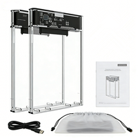 AOTECH 2.5'' USB3.0 SATA HDD&SSD Enclosure Casing Transparan ABS Kecepatan Transfer 5Gbps untuk HDD/SSD 6TB Penggunaan Komputer Garansi 1 Tahun