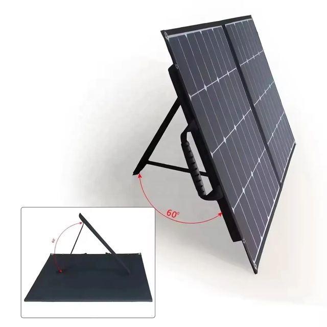 Portable Solar Panel Foldable 100W 120W 160W 180W SunPower Solar Blanket Custom Battery Power Bank Charger 30W 60W for Camping