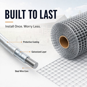 Nano Galvanized Hardware Cloth Welded <b>Wire</b> <b>Mesh</b> Roll Rust Resistant Square <b>Mesh</b> for <b>Garden</b> Fence - Product Image 3