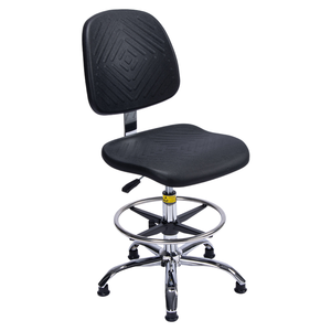 Silla de Barra Moderna con Respaldo Metálico para Laboratorio, Taller, Línea de Ensamblaje, Trabajo, Taburete Giratorio para Escuela, Hospital - Product Image 1