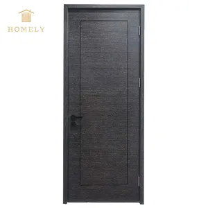 シンプルなグラフィックスタイルの安い塗装ドア天然木製ベニヤ複合ボードスイングインテリアドア