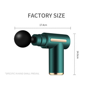 Mini pistola de masaje eléctrica de mano portátil con 4 cabezales, masajeador muscular de cuerpo profundo con vibración, potenciador deportivo - Product Image 4