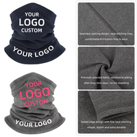 Bandana tubulaire multifonctionnel sans couture avec logo personnalisé, tissu coupe-vent, maintien au chaud, couvre-cou anti-humidité