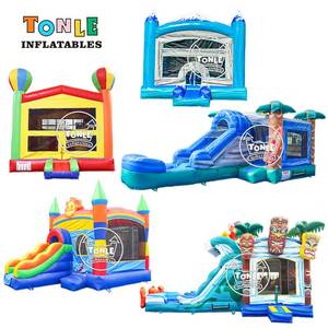 TONLE Şişme Oyuncaklar Özel Ticari Zıplama Şatosu Şişme Oyun Parkı Su Kaydıraklı Kombine Oyun Evi Satılık - Product Image 6