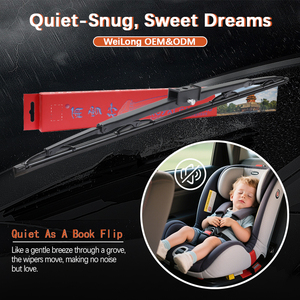 Plumas Limpiaparabrisas de Alto Rendimiento y Calidad WEILONG, 100% Caucho Natural, Ajuste Universal para Camiones y Autobuses - Product Image 6