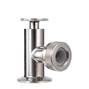 टैंक उपकरणों के लिए सैनिटरी स्टेनलेस स्टील S316L त्रिकोणीय क्लैंप ग्लास ट्यूब तरल स्तर गेज - Product Image 2