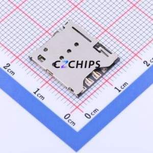 XKSIM-1161 SIM Card Connector SMD Connector Self-Return Type Micro SIM Card Card Holder With Card Detection - Product Image 1