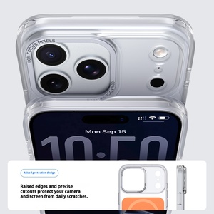 Ốp điện thoại TPU+PC trong suốt chống rơi, có giá đỡ từ tính, 3 màu, dành cho 17 Pro Air - Product Image 4