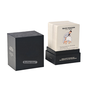 Dernières nouveautés : Cartes éducatives de Jiu-Jitsu - 100 techniques essentielles, de la ceinture blanche <span class=keywords><strong>à</strong></span> la ceinture noire. - Product Image 1