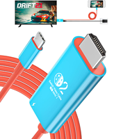 Kabel Mirroring Layar OEM 2m Switch PD 100W Pengisian Daya HDTV 4k60hz Tipe C ke HDTV untuk NS Switch 1/2