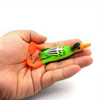Leurre de pêche Bionic Duck en PVC, flottant, appât souple artificiel, 95 cm/12 g, avec pattes rotatives, design réaliste de tracteur