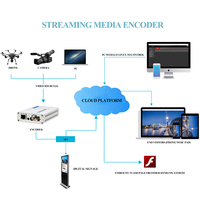 Codificador H8115 H.265 H264 SDI con Salida de Bucle para Transmisión en Vivo en YouTube y Facebook, Compatible con RTMPS, RTMP, RTSP, HTTP, UDP, SRT