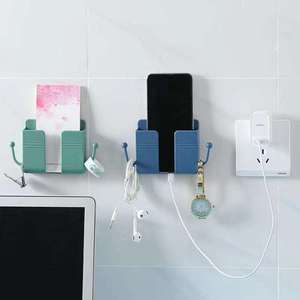 Boîte de rangement murale Télécommande <span class=keywords><strong>Organisateur</strong></span> Cas Prise de téléphone portable Support de charge Support Rack Stand - Product Image 2