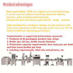 Linha Automática Eletrônica para Contagem, Enchimento, Rotulagem e Envase de Cápsulas de Gelatina, Comprimidos e Doces - Product Image 5