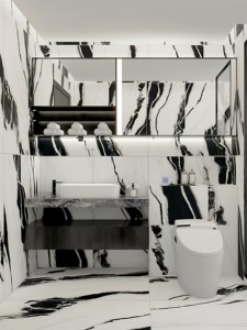 Azulejos Panda Blancos 600X1200, Azulejos Antideslizantes para Piso y Pared para Sala de Estar, Restaurante, Vestíbulo de Hotel - Product Image 2