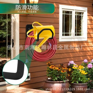 Soporte de pared para manguera de jardín, gancho de metal resistente para almacenamiento de tuberías de agua en exteriores - Product Image 4