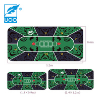 UOO Prix d'usine Roulette en caoutchouc Cartes de jeu de table de poker européen Tapis de jeu de table de poker