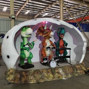 Figura de dinosaurio de dibujos animados, nuevo estilo, el modelo más atractivo de dinosaurio animatrónico, banda en la <span class=keywords><strong>entrada</strong></span> del <span class=keywords><strong>Parque</strong></span> Jurásico - Product Image 4