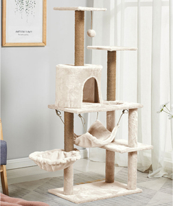 <b>Cat</b> Scratching Post for the Wall Big <b>Large</b> <b>Cat</b> Scratcher Tree <b>Tower</b> Wooden <b>Cat</b> Tree House - Product Image 4