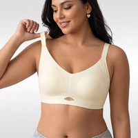 Nouveau soutien-gorge sans couture pour femme, doux comme de la gelée, imprimé léopard, sans armatures, bonnet complet, fin, grande taille, respirant, push-up