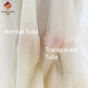 <span class=keywords><strong>Tela</strong></span> de Tul Nupcial en 17 Colores, Champán, Beige, para Confección de Vestidos, Marrón, Nude, Efecto Piel, Malla Suave, Velos - Product Image 2
