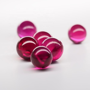 Khác Nhau sáng nhân tạo vòng Red Ruby 5 # Cabochon hạt Loose đá quý kích cỡ khác nhau và màu sắc có sẵn - Product Image 4