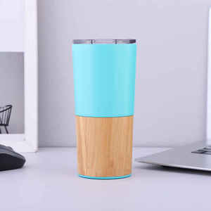 จำหน่ายโดยตรงจากโรงงาน แก้วน้ำสุญญากาศ 20 ออนซ์ สำหรับการค้าต่างประเทศ แก้วน้ำแข็งไส/เบียร์  วัสดุไม้ไผ่  แก้วสแตนเลสสองชั้น - Product Image 5