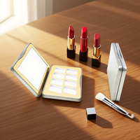 Boîtes de retouche en fer blanc portables haut de gamme Boîtes en métal élégantes pour les produits de beauté de la fondation des femmes Emballage élégant et durable