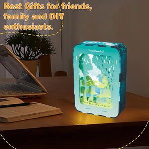 Personalizzato fai da te in miniatura libro Nook giocattolo educativo puzzle 3d luci di notte a Led per la decorazione della camera da letto regali di natale - Product Image 5