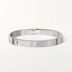 <span class=keywords><strong>Pulsera</strong></span> de Cuerda Trenzada Chapada en Oro de 18K de Estilo de Alta Gama con un Diseño de Cruz inspirado en el 'LOVE' y un Cierre Ajustable; Unisex. - Product Image 5