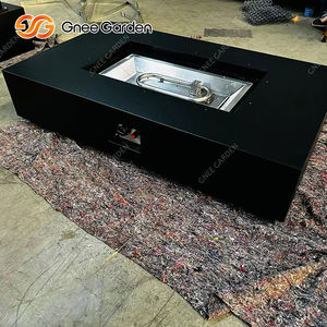 Table de foyer extérieur rectangulaire au gaz pour jardin moderne - Product Image 6