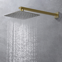 Mitigeur de douche couleur or, en acier inoxydable 304 pour chambres de douche, ensemble de douche dissimulé pour salle de bains
