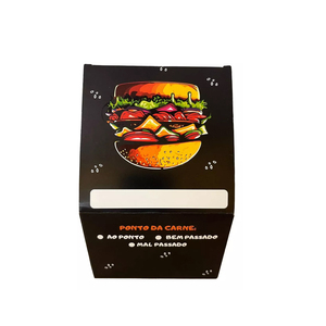 Impression couleur en <span class=keywords><strong>gros</strong></span> d'usine 6 pouces <span class=keywords><strong>de</strong></span> papier coloré Big Mac. Boîtes <span class=keywords><strong>de</strong></span> papier en carton pour frites à hamburger Boîte <span class=keywords><strong>de</strong></span> forme carrée - Product Image 5