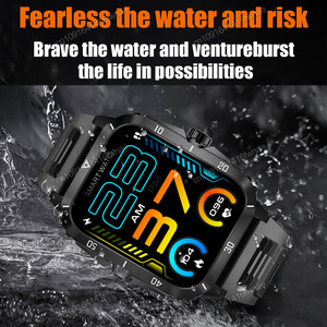 Reloj inteligente resistente KT71 de 0.96 pulgadas con pantalla cuadrada TFT, reloj inteligente deportivo a prueba de agua con llamadas y seguimiento de actividad física para Android iOS - Product Image 6