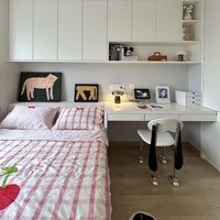 Ensemble de meubles de chambre à coucher en bois moderne sur mesure, lit pour enfants, bureau, bibliothèque, armoire, utilisation en appartement ou en hôtel, 5+ tiroirs