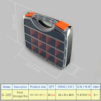 Boîte de rangement de pièces en plastique, boîte à outils multifonctions, coffret de rangement des blocs de construction Lego, vente en gros
