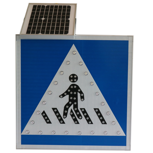 توجيه تحذير لمرور المشاة <span class=keywords><strong>led</strong></span> بالطاقة الشمسية العاكسة لسلامة المرور - Product Image 5